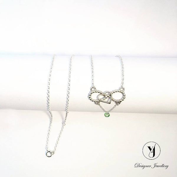 "Love You to Infinity" Birthstone Necklace