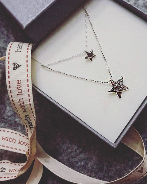 "You are a star" Celestial Layered Star Necklace