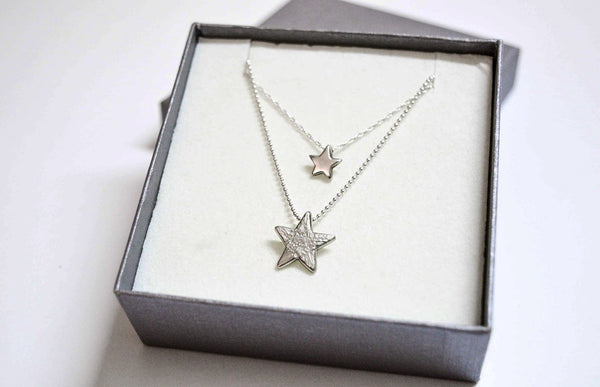 "You are a star" Celestial Layered Star Necklace